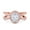 Rose, variant on Simulated Cubic Zirconia Size-5 Split Shank Halo Oval Wedding Engagement Ring 925 Sterling Silver