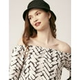 thumbnail image 5 of Moomaya Printed Off-Shoulder Top, WomenS Long Bell Sleeve Crop Top Blouse, 5 of 8