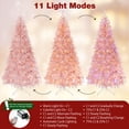 thumbnail image 6 of BSHAPPLUS® 6ft Pre-Lit Artificial Christmas Trees,Pink Xmas Tree with 1200 Branch Tips,500 Color Changing Lights for Home, Office and Holiday Party Decor, 6 of 11