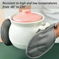 thumbnail image 6 of Silicone Pot Holders with Pockets Set of 2, Anti-Slip Ribbed Potholders for Kitchens, Heat & Water Resistant Hot Pads and Oven Mitts for Cooking Baking 9.8 x 7.5 Inch (Red), 6 of 7