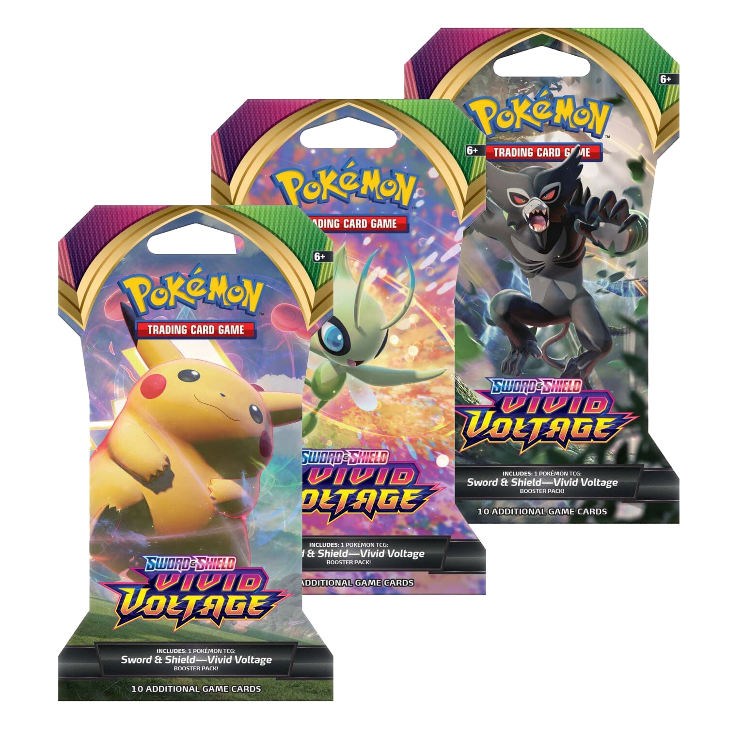 Sealed From Box Pokemon Cards PRESALE 11/12 10 VIVID VOLTAGE Booster Pack Lot 