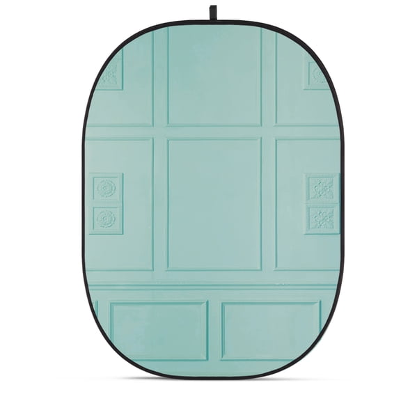 Glow CBA-WV0001 5x6.5' Fabric Collapsible Backdrop, Vintage Wall