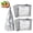 10Pcs, variant on Reusable Aluminum Foil Sealable Storage Bags, 2026 New Resealable Vacuum Zipper Pouches for Food, Stand Up Foil Sealable Bags with Label and Zip Lock for Vegetable Fruit Meat