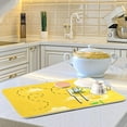 thumbnail image 6 of GZHJMY Absorbent Dishes Drainer/Rack Mat for Countertop Small Size 16 x 18in, Microfiber s Kitchen Counter Draining Pad Bee and FlowerCoffee Mat, 6 of 7
