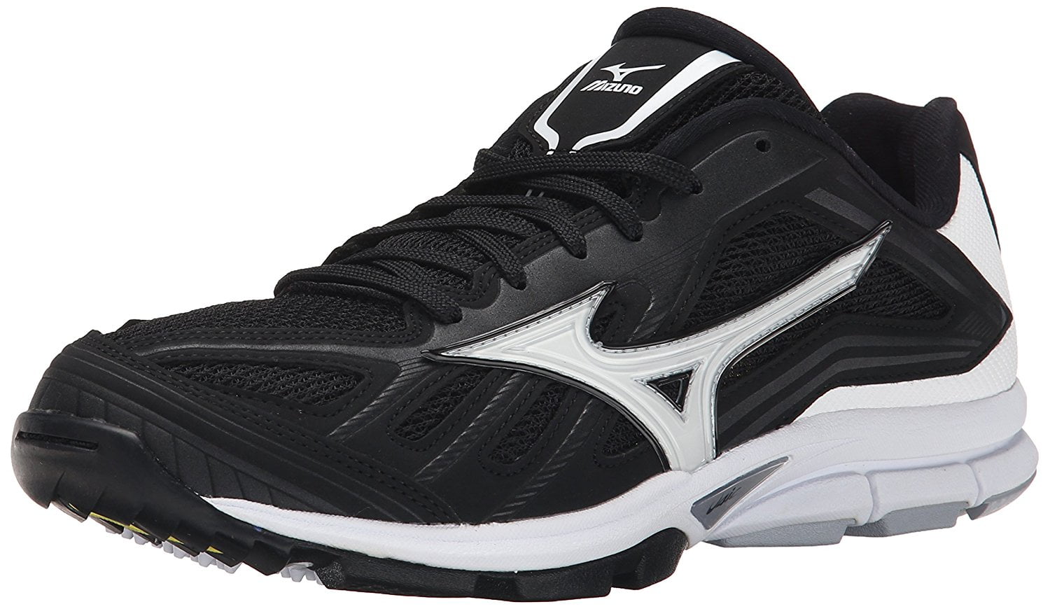 Mizuno Men's Players Trainer Baseball Turf Shoe, Black/White, 12 M US ...