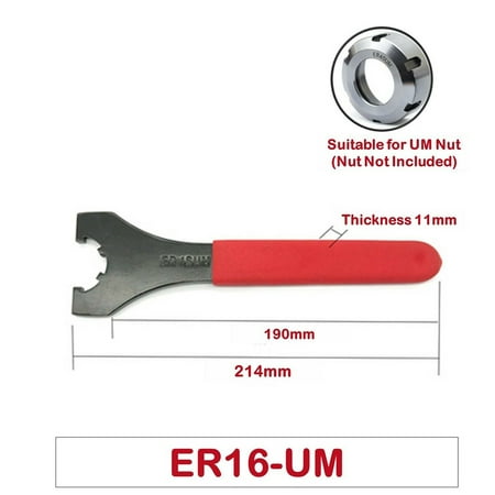 

ER8 ER11 ER16 ER20 ER25 ER32 ER40 A/M/UM-B-C Nut Collet Chuck Wrench Spanner
