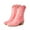 C-Pink, variant on Cowboy Boot for Women Western Cowgirl Ankle Booties Wide Calf Winter Dress Slip on Country Shoes with Zipper