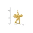 thumbnail image 3 of 14k Yellow Gold Sprinter Pendant for Men or Women, Track Athlete Necklace Symbolizing Motivation and Drive, Fitness Jewelry for Runners, Athletic Sports Charm, 3 of 5