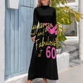 thumbnail image 4 of Vestido largo para mujer para el 60 cumpleaños Ropa de mujer Ropa de mujer Vestido de noche para mujer, 4 of 5