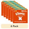 (6 pack) Kleenex Anti-Viral Facial Tissues, 1 Cube Box, 55 Tissues per Box, 3-Ply