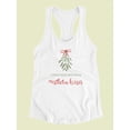 thumbnail image 3 of Mistletoe Wishes Ii Racerback Tank Women -Victoria Barnes Designs, Female Medium, 3 of 4