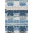 thumbnail image 2 of Addison Rugs Chantille Indoor/Outdoor Transitional Squares Denim Machine Washable Rectangle Rug, 5' x 7'6", 2 of 8