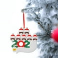thumbnail image 3 of Fiudx Ofertas y liquidaciones Adorno de PVC personalizado de la familia superviviente de Navidad 2020, 3 of 3