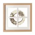 thumbnail image 1 of Antique Motif de Fleurs de Rose Cadre Mur Présentoir de Table 4 Ouvertures Image, 1 of 3