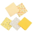 thumbnail image 3 of 5 flores de algodón para acolchar, para coser patchwork, bricolaje, hechas a mano Amarillo, 3 of 8