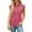 Red, variant on WHEANG Womens Button Down Shirts Cotton Sleeveless Blouses 2026 Summer V Neck Basic Casual Loose Fit Tank Blouse Tops for Women Fashion Sleeveless Tops for Women Red L