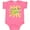 Hot Pink, variant on Inktastic I Love My Pappy Sun and Rainbow Letters Boys or Girls Baby Bodysuit