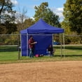 thumbnail image 2 of Blue 10x10 Instant Canopy Tent and Side Wall - Commercial-Grade Aluminum Frame - Water Resistant Canopy Top and Sidewall - Includes Wheeled Canopy Bag and Stake Kit (5 Color Options), 2 of 7