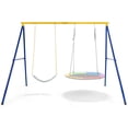 thumbnail image 2 of Costway Estructura para Columpio hasta 300 Kg Estructura Resistente en Acero Forma de A para 2 Columpios con Palos para Parque Infantil Patio Jardín, 2 of 10