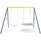 thumbnail image 2 of Costway Estructura para Columpio hasta 300 Kg Estructura Resistente en Acero Forma de A para 2 Columpios con Palos para Parque Infantil Patio Jardín, 2 of 10
