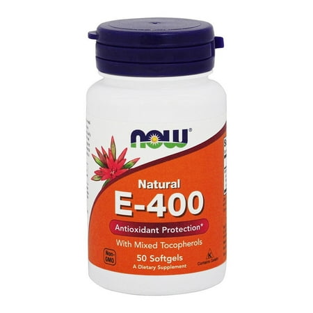 NOW Foods - Vitamin E Mixed Tocopherols/Unesterified 400 IU - 50