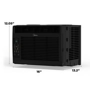 Midea 5,000 BTU Window Air Conditioner, Cools Up To 150 Sq Ft, 3 Cooling Modes, Comfortsense Remote, Black