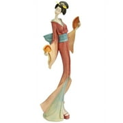 Design Toscano Japanese Maiko Geisha Fan Dancer Statues: Oyuki