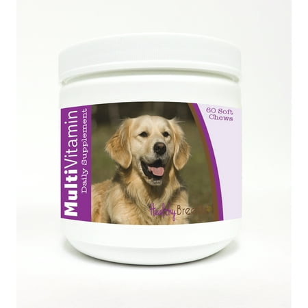 UPC: 0840235107941 | Healthy Breeds Dog Multi-Vitamin Soft Chew for Golden Retriever  Daily Vitamin and Mineral Supplement  60 Count