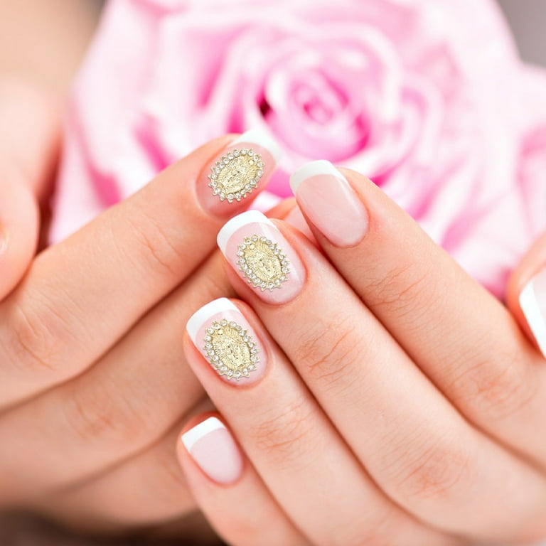 60 Pcs Alloy Professional Nail Salon Supplies Diamond Jewelry