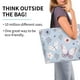 thumbnail image 2 of Disketp Blue Butterfly Bolsa Tote Estampada para Mujer, Bolso de Hombro y de Mano para Compras y Viajes, 2 of 8