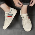 thumbnail image 4 of WANWEISI Men's Breathable Lightweight Sneakers Compatible for & Gym - Low-Top Lace-Up Athletic with Cushioned Insole, PVC Sole, Round Toe & Minimalist // Colorway - - Casual Wear for, Daily Use, 4 of 9
