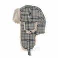 thumbnail image 3 of WITHMOONS Plaid Check Pattern Ear Flap Cap Trapper Hat Beanie Trooper Faux Fur SL7135 (Green), 3 of 6
