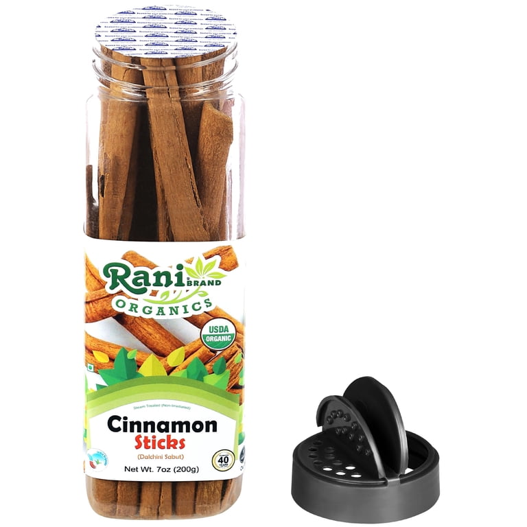 Rani Cinnamon Sticks 7oz (200g) – 36-44 Sticks, Strong Aroma, Kosher Rani Cinnamon Sticks 7oz (200g) – 36-44 Sticks, Strong Aroma, Kosher