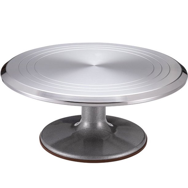 Suministros para kit de decoración de pasteles, plato giratorio para pasteles, 7 piezas, suministros para hornear, soporte giratorio para decoración de pasteles de aleación de aluminio