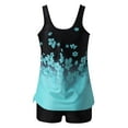 thumbnail image 6 of AOOCHASLIY Clothes Women Conservative Print Strappy Back Set Two Piece Swimsuits Swimdress, 6 of 9