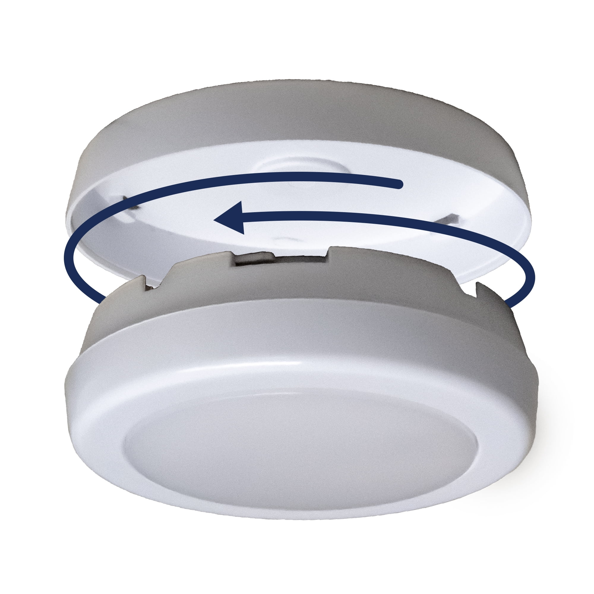 Westek BL-PCCT-W6 Adjustable White LED Puck Light with Remote and Batteries - 6 Pack