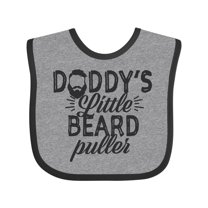 Inktastic Daddys Little Beard Puller Boys or Girls Baby Bib