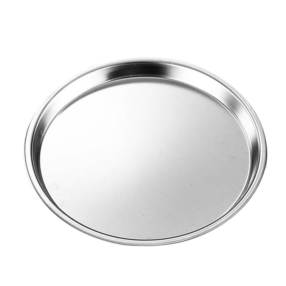 Hytrove Stainless Steel Decorative Plate Dinner Plate for Meal Serving 1Pack