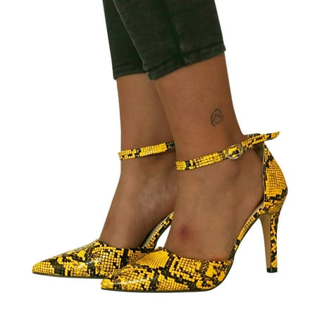 

Business Shoes For Women Buckle High Heels Shoes Thick Heel Single Shoes