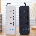 thumbnail image 1 of Viflosae Clearance Socket USB Plug Board For Home Office Dormitory Travel Multi-functional Patch Panel Multi Hole Toggle Wiring Plug Board Deals up to 70% off, 1 of 7