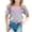 Purple, variant on MIXUE Toddler Girls Tops & T-Shirts Children Fish Scale Print Round Neck Short Sleeve Casual Comfortable Pullover Tee Shirts Sportwear,Purple,3-4 Years