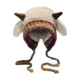 thumbnail image 3 of Gorro de invierno para mujer, bonito, cómodo, moderno, resistente al viento, cálido, con protección para las orejas. Beige claro, 3 of 9