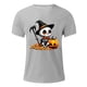 thumbnail image 4 of Blusas y camisas de manga corta y cuello redondo para hombre. Blusas/camisetas de manga corta con cuello redondo y estampado de Halloween para hombre. Blusa para hombre., 4 of 4