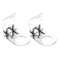 thumbnail image 1 of Wosthever Soporte desinfectante de manos de pared de acero inoxidable Premium, duradero y fácil de instalar, 2 uds. Accesorios de baño luz brillante, 1 of 6