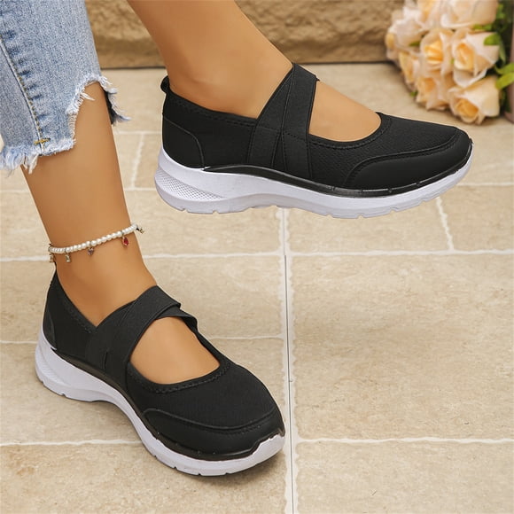 Willtoo Orthopedic Dress Shoes for Women Arch Support Nurse Shoes Breathable Non Slip Slip on Work Shoes Mesh Stretch Soft 2026 New Foam Shoes
