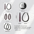 thumbnail image 3 of Crystal Hoop Earrings for Women Sparkling Crystal Oval Hoop Earrings Jewelry Gifts, 3 of 5