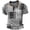 a-Grey11522, variant on FINALGANG Mens Short Sleeve Henley Shirt With Patchwork Plaid Pattern Color Block Contrast Trim Collar Loose Fit Tees For Casual Daily Wear Yellow M