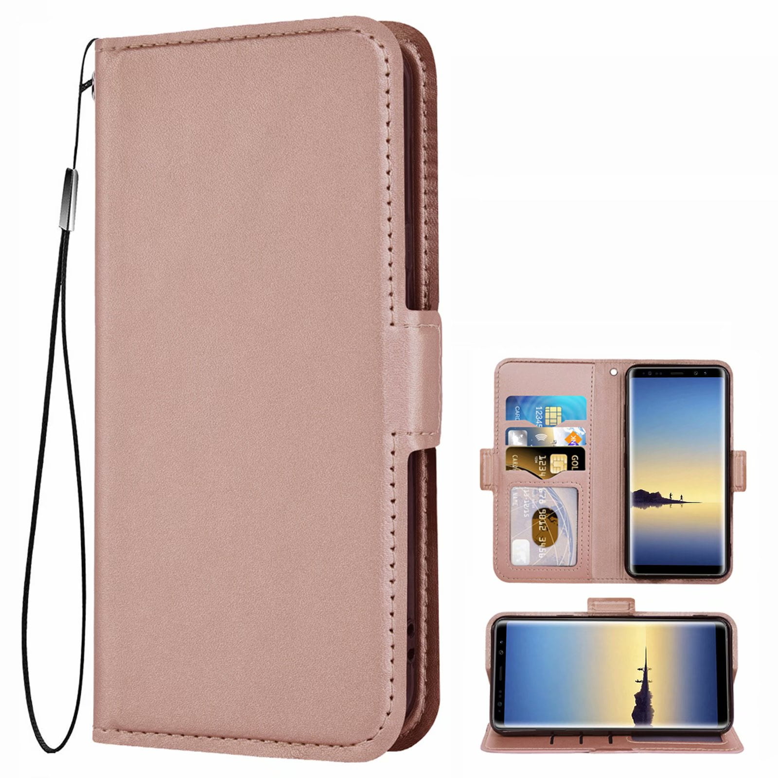 Leather Case for Samsung Galaxy Note8 Flip Cover fit for Samsung Galaxy Note8 Business Gifts with Waterproof-case Bags 