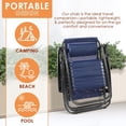 thumbnail image 5 of 2-Pack Adjustable Zero Gravity Lounge Chair with Steel Mesh Fabric: Reclining Lawn Chair Featuring Comfort Pillow, Cup Holder Tray, and Customizable Recline Positions, 5 of 6