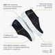 thumbnail image 4 of Zapatos de senderismo OOFOS OOMEGA Chukka White Black para mujer, 4 of 7
